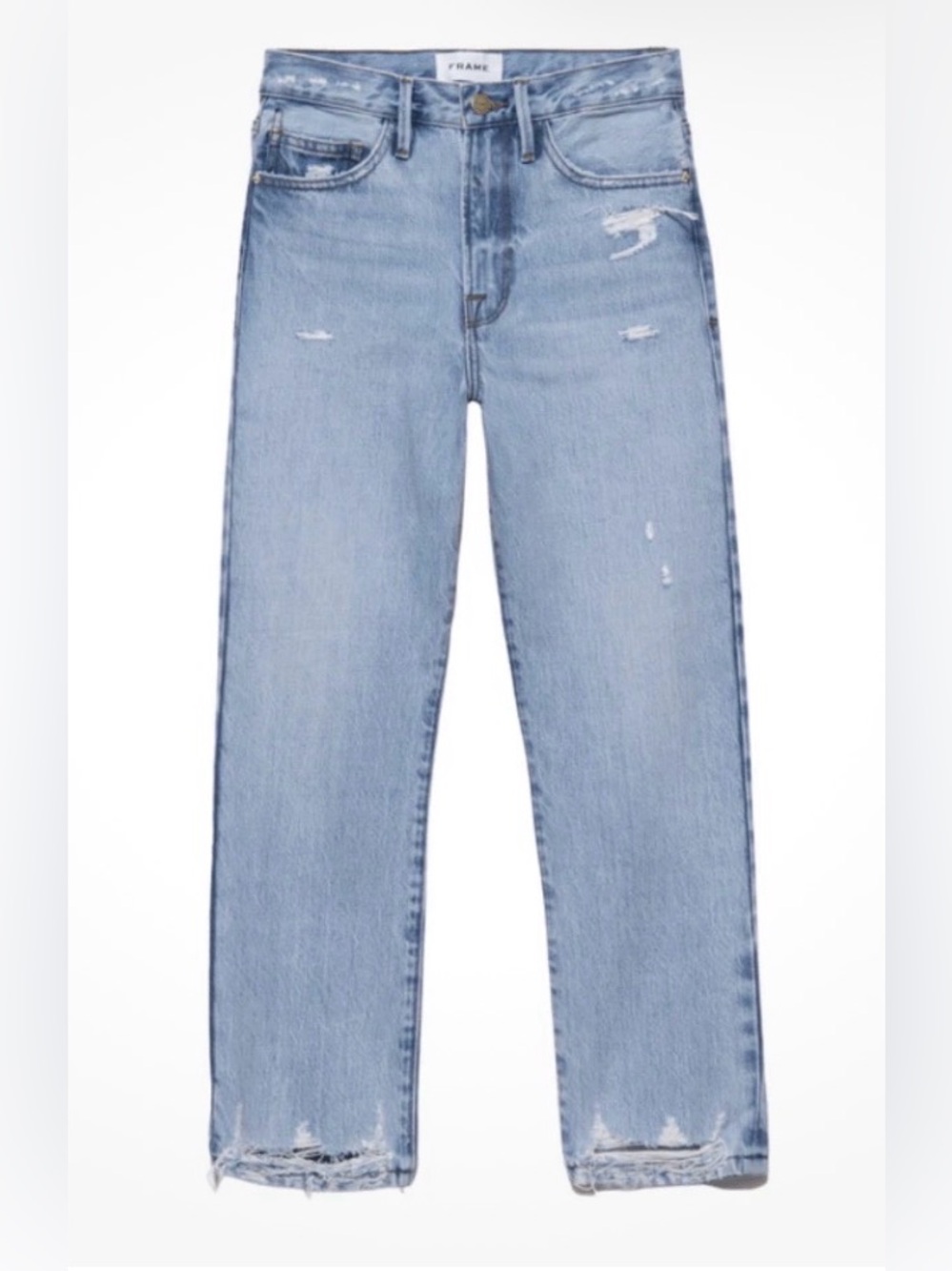 FRAME Le Piper Straight Leg Crop Jeans in Clash - Size 30
